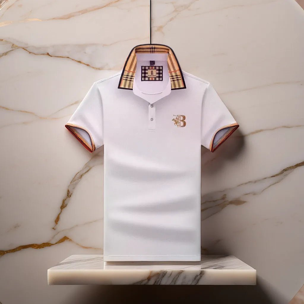 Elegant Mens Polo Shirt With Classic Fit 8