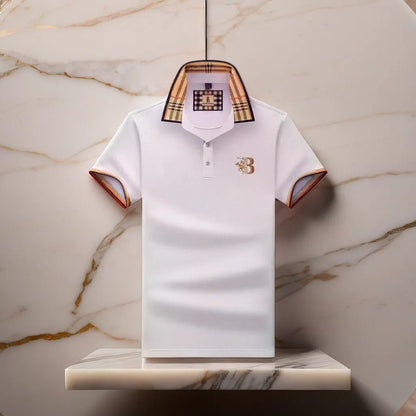 Elegant Mens Polo Shirt With Classic Fit 8