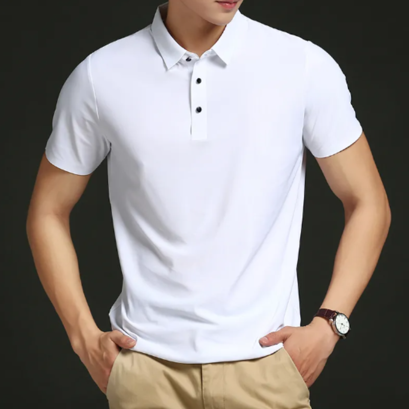 Elegant Mens Polo Shirt With Classic Fit 8