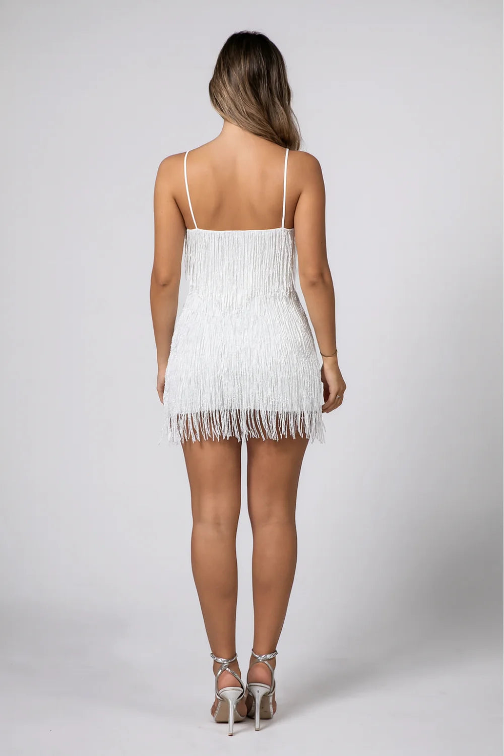 Elena | Maxi Dress Spaghetti Strap Beaded Tiered 1