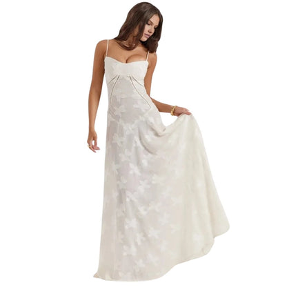 Ella | Floral Maxi Dress Spaghetti Strap Gown 1