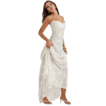 Ella | Floral Maxi Dress Spaghetti Strap Gown 2
