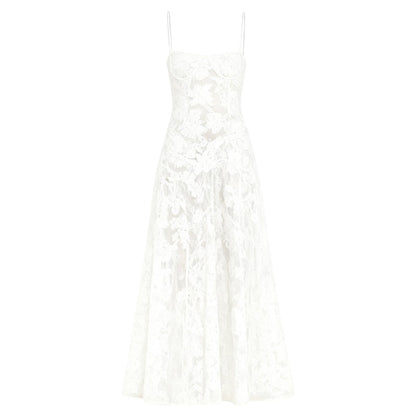 Ella | Floral Maxi Dress Spaghetti Strap Gown 5