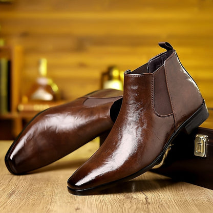 Men's Polished Ankle Chelsea Boots