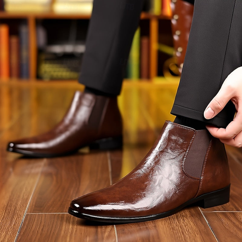 Men's Polished Ankle Chelsea Boots – view 4