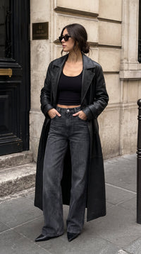 Genevieve | Double-Breasted Trench Coat with Detachable Belt