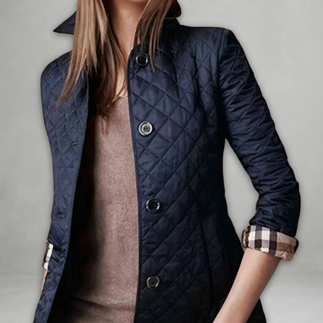 Women's blue lightweight fall jacket