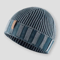 Rowan | Knit Beanie Hat with Vintage Distressed Finish, Warm Cold Weather Cap