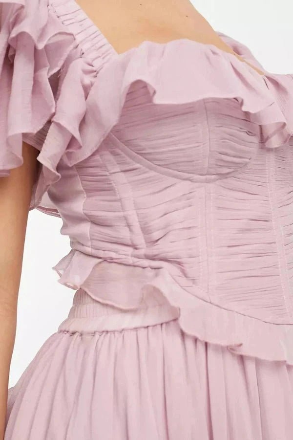 Fiona | Tiered Dress Off Shoulder Ruffle Midi 3