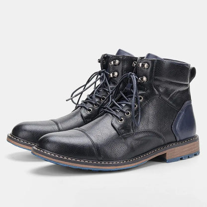 Felix leather ankle boots, eyelet detail
