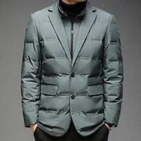 Maverick | Men's Insulated Duck Down Puffer Jacket with Zip Front Closure