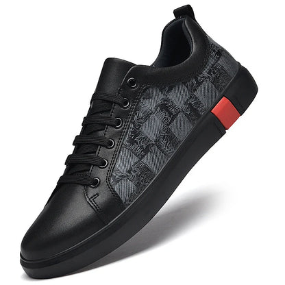 Men's genuine leather weather-resistant sneakers