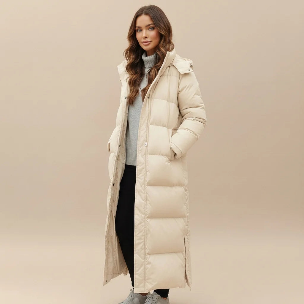 Marley down puffer jacket, front view