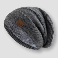 Grace | Slouchy Wool Blend Fleece-Lined Beanie