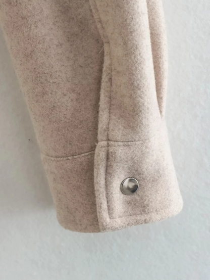 Sculpted Longline Winter Coat with Button-Through Front – view 3