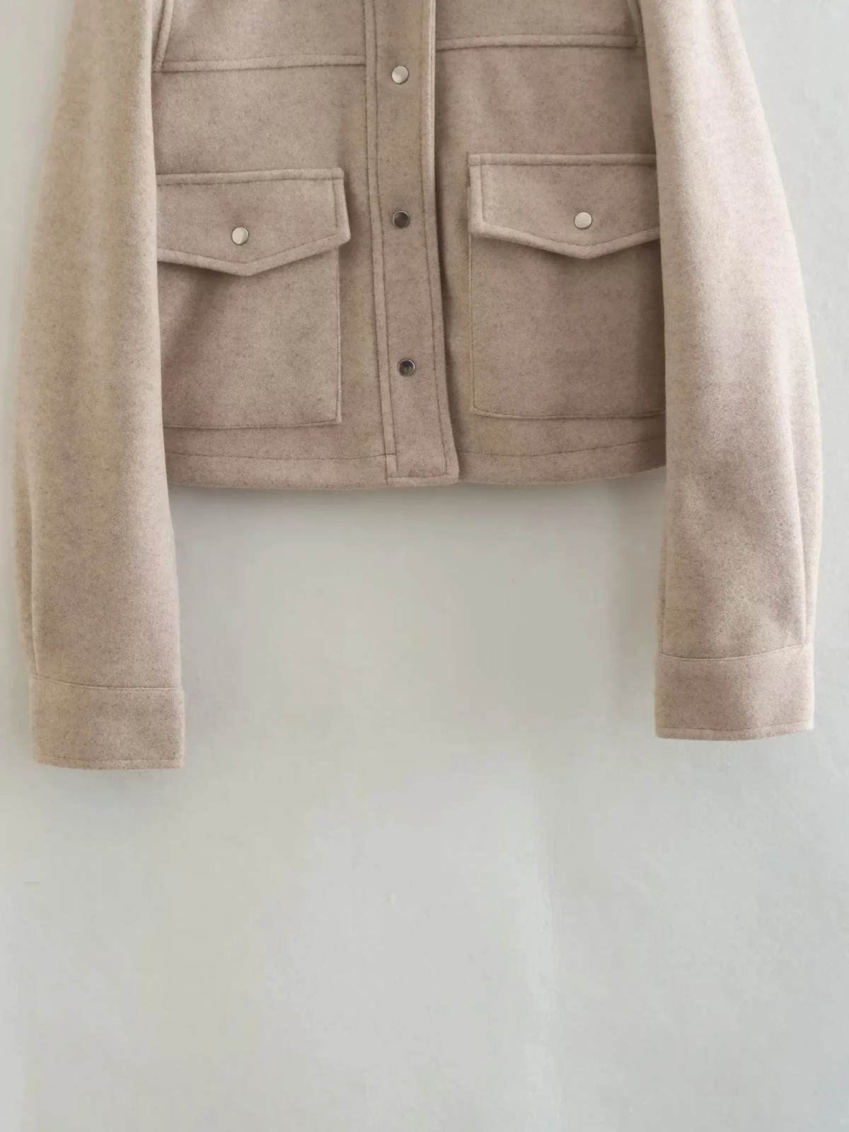 Sculpted Longline Winter Coat with Button-Through Front – view 5