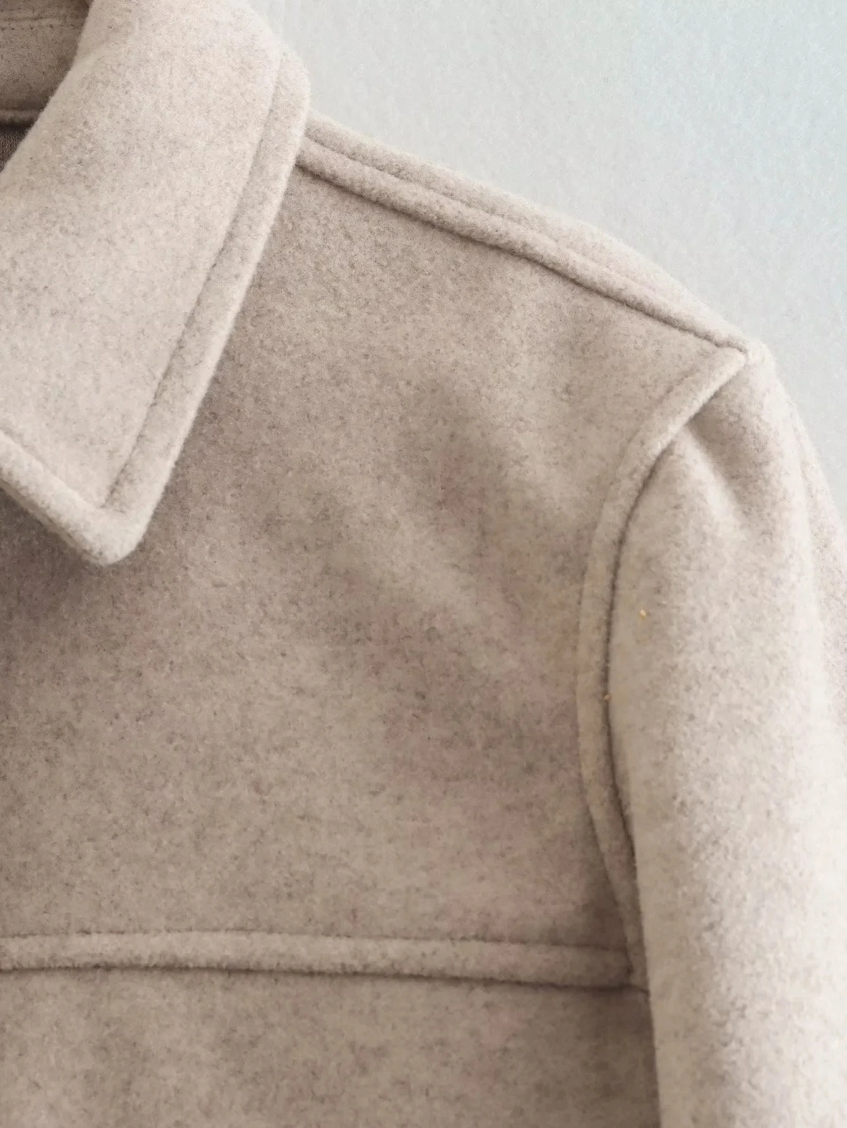 Sculpted Longline Winter Coat with Button-Through Front – view 6