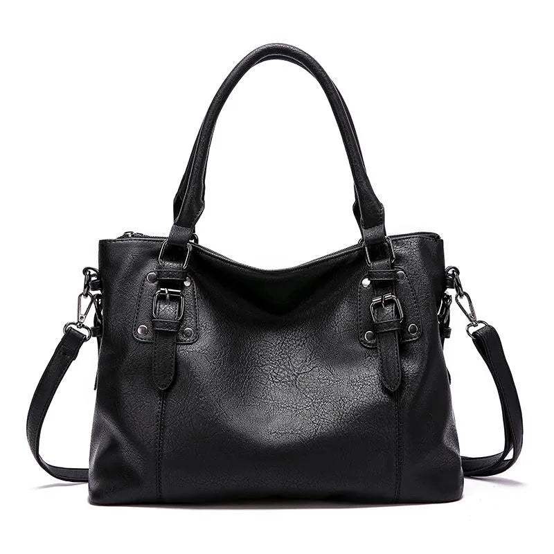 Black Rounded Silhouette Tote Bag