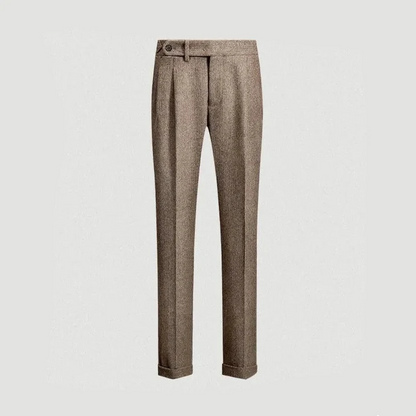 Men's herringbone flannel wool blend gurkha pants