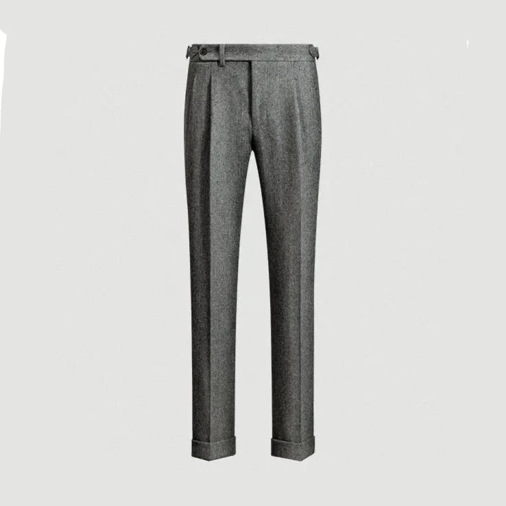 Men's herringbone flannel wool blend gurkha pants