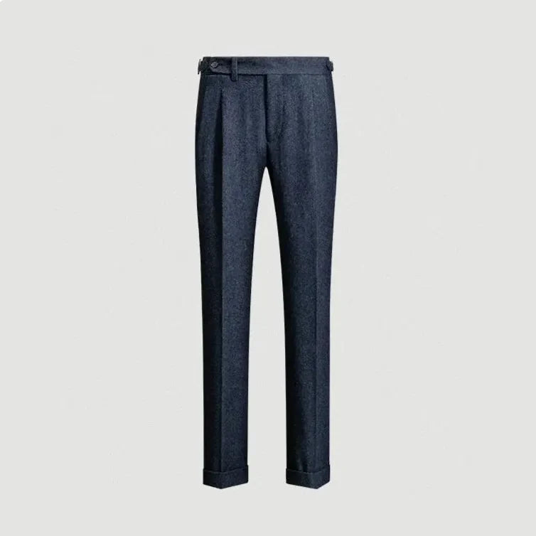Men's herringbone flannel wool blend gurkha pants