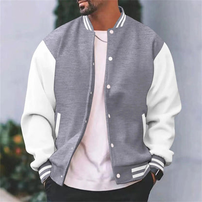 Gris Considered Longline Tailored Bomber Jacket with Button Front