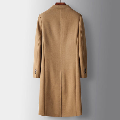 Men's Insulated Double-Breasted Overcoat