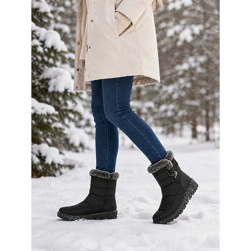 Cozy Fur-Trimmed Winter Snow Boots – view 2