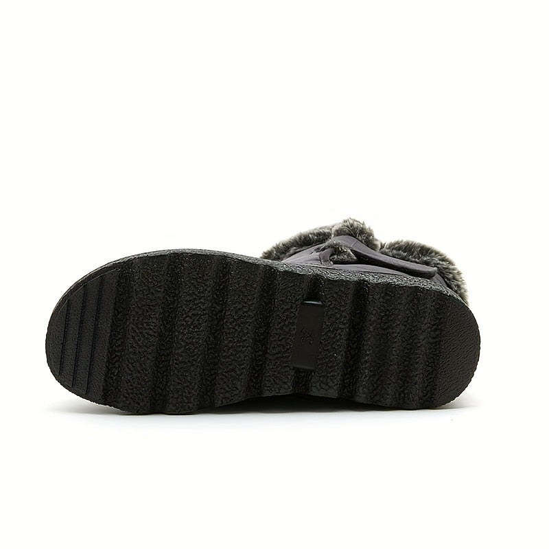 Cozy Fur-Trimmed Winter Snow Boots – view 6