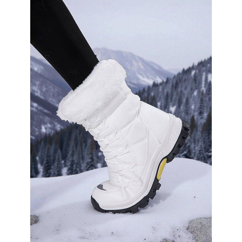 Cozy Lace-Up Winter Boots with Grip Sole – view 2