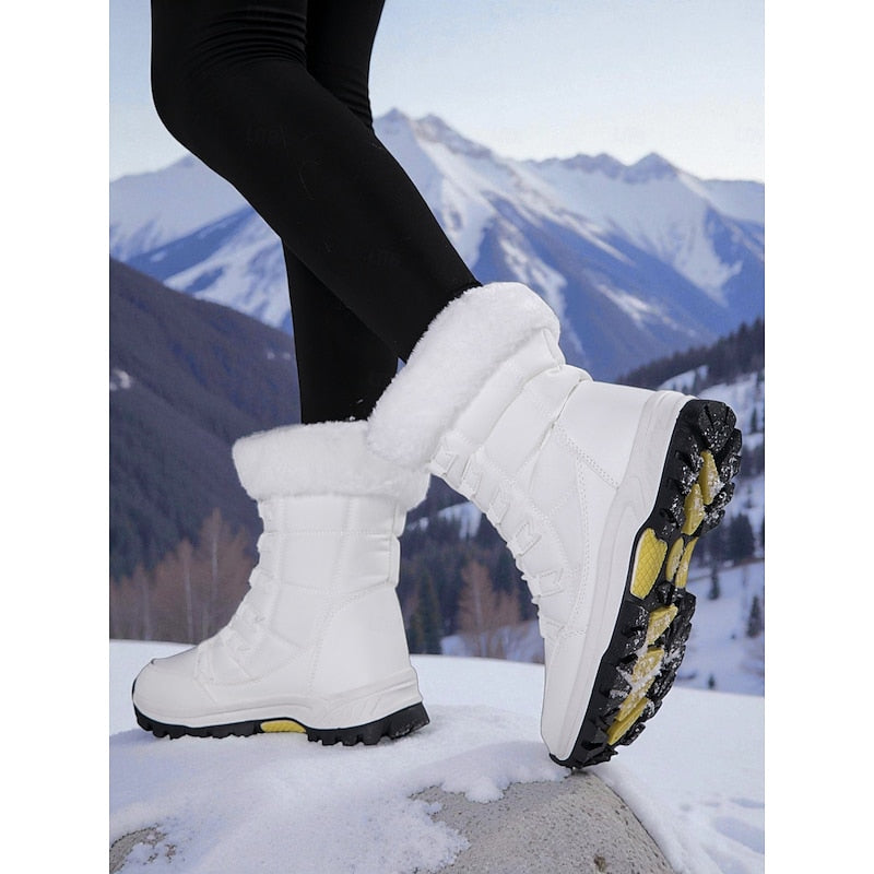 Cozy Lace-Up Winter Boots with Grip Sole – view 3
