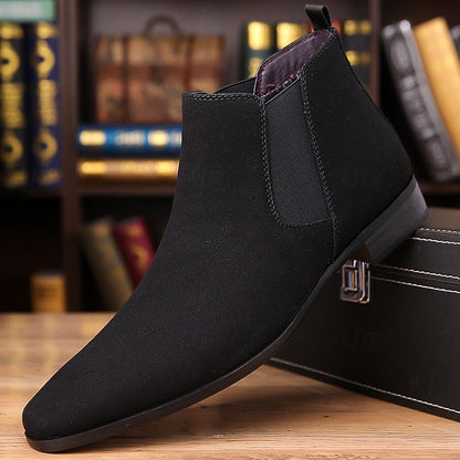 Black Men's Classic Ankle Chelsea Boots