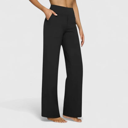 Women's wide-leg trousers in black