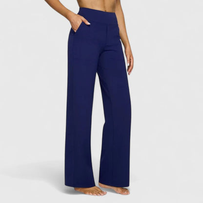 Women's wide-leg trousers in blue