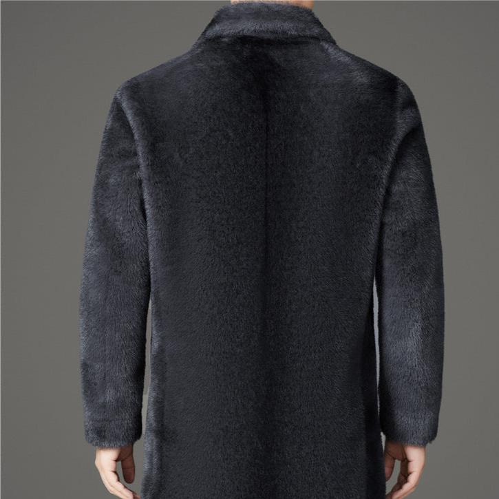 Men's reversible faux fur coat