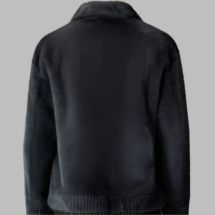Men's reversible faux fur jacket