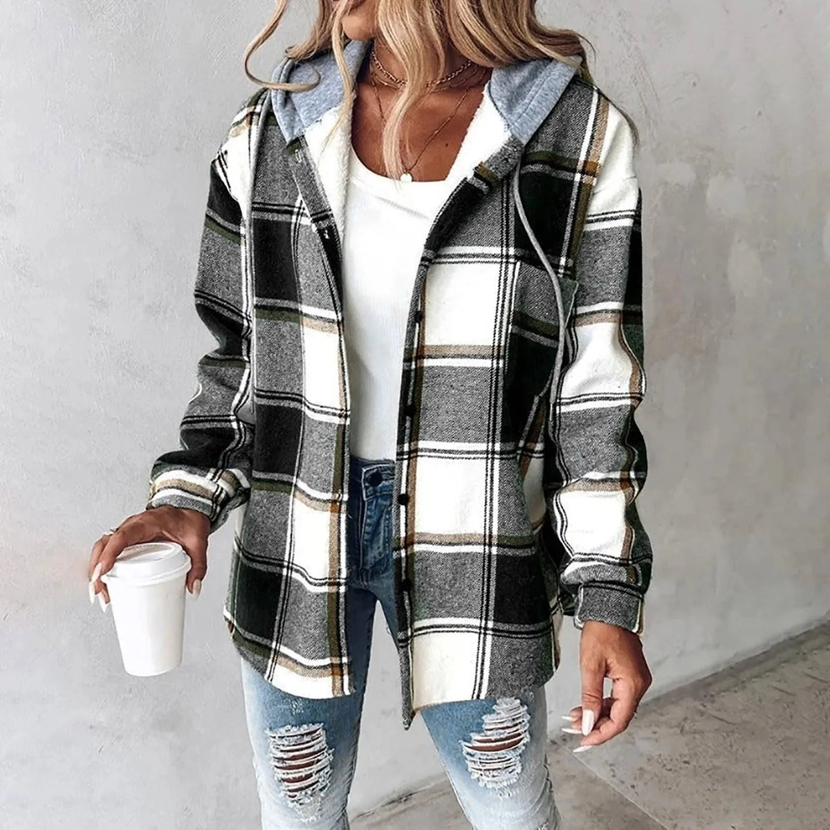 Women's black insulated wind-resistant jacket