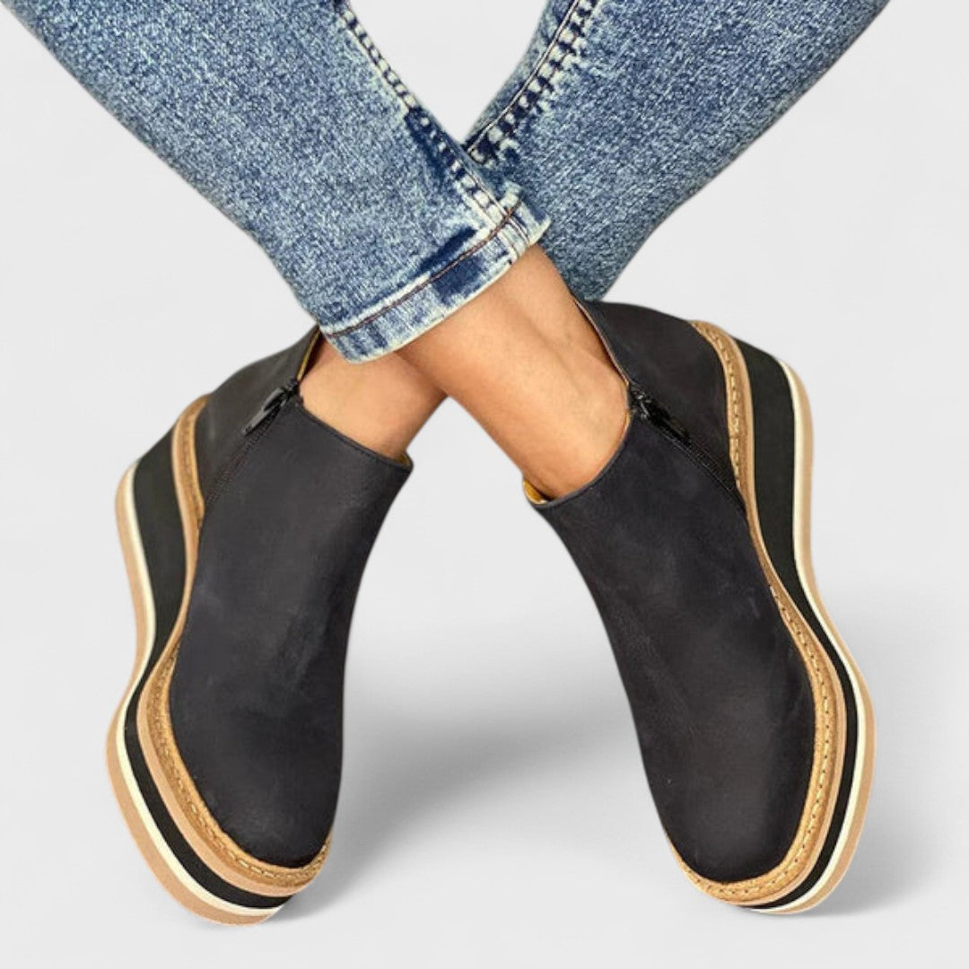 Waterproof Platform Round-Toe Ankle Boots – view 2