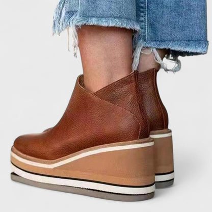Waterproof Platform Round-Toe Ankle Boots – view 3