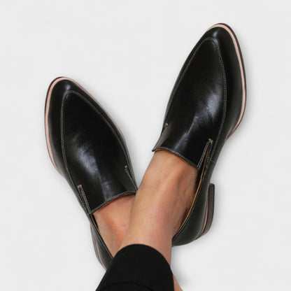Jasmine | Black Loafers Women Elegant Comfort 0