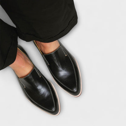Jasmine | Black Loafers Women Elegant Comfort 1