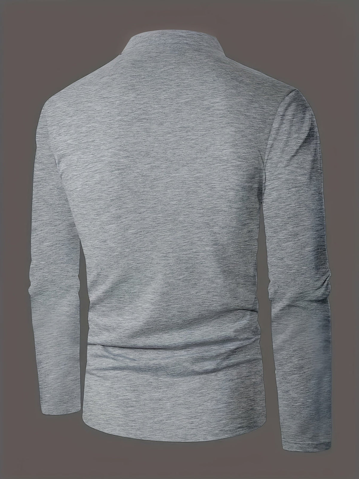 Men's Round-Neck Button-Placket Henley – view 2