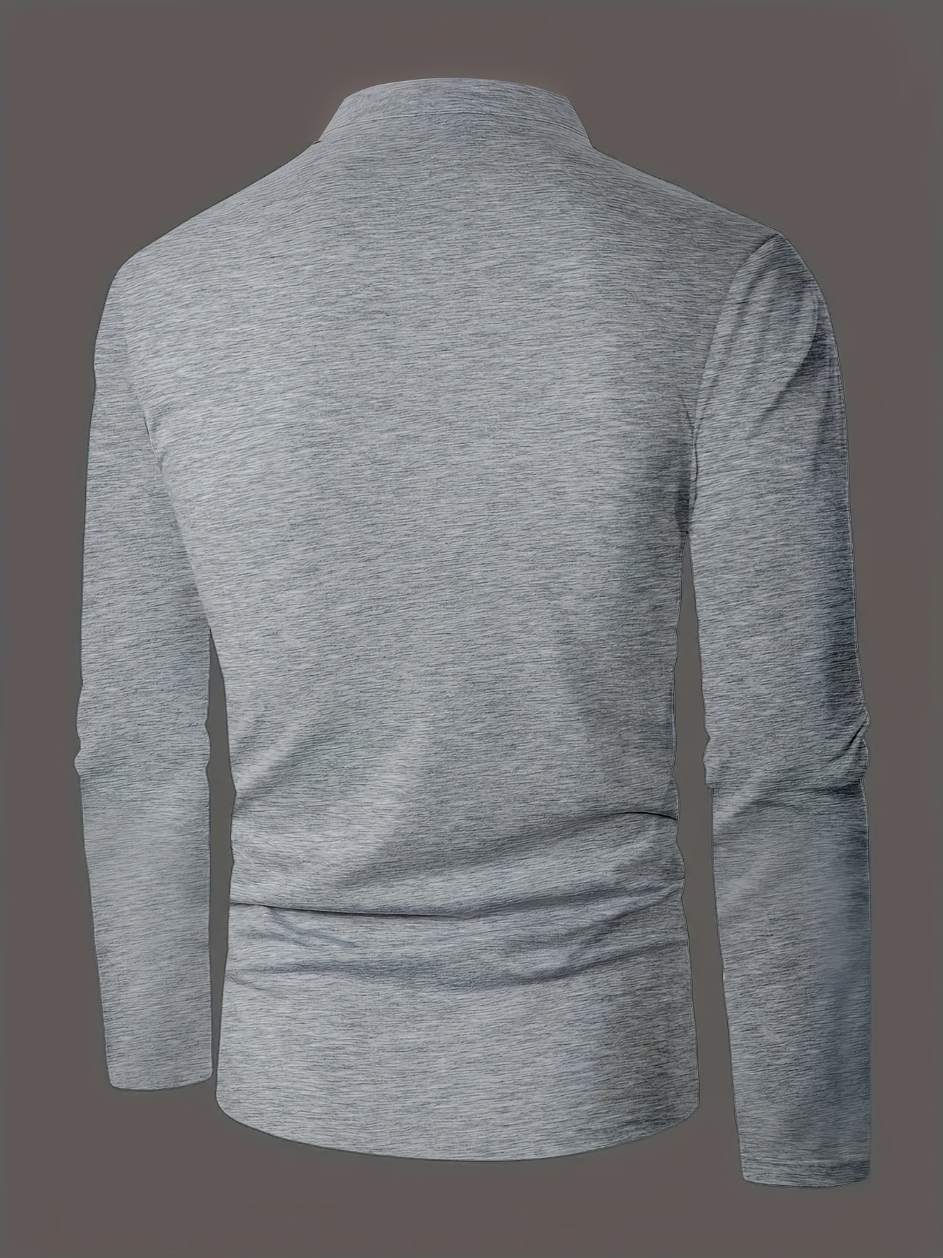 Men's Round-Neck Button-Placket Henley – view 2