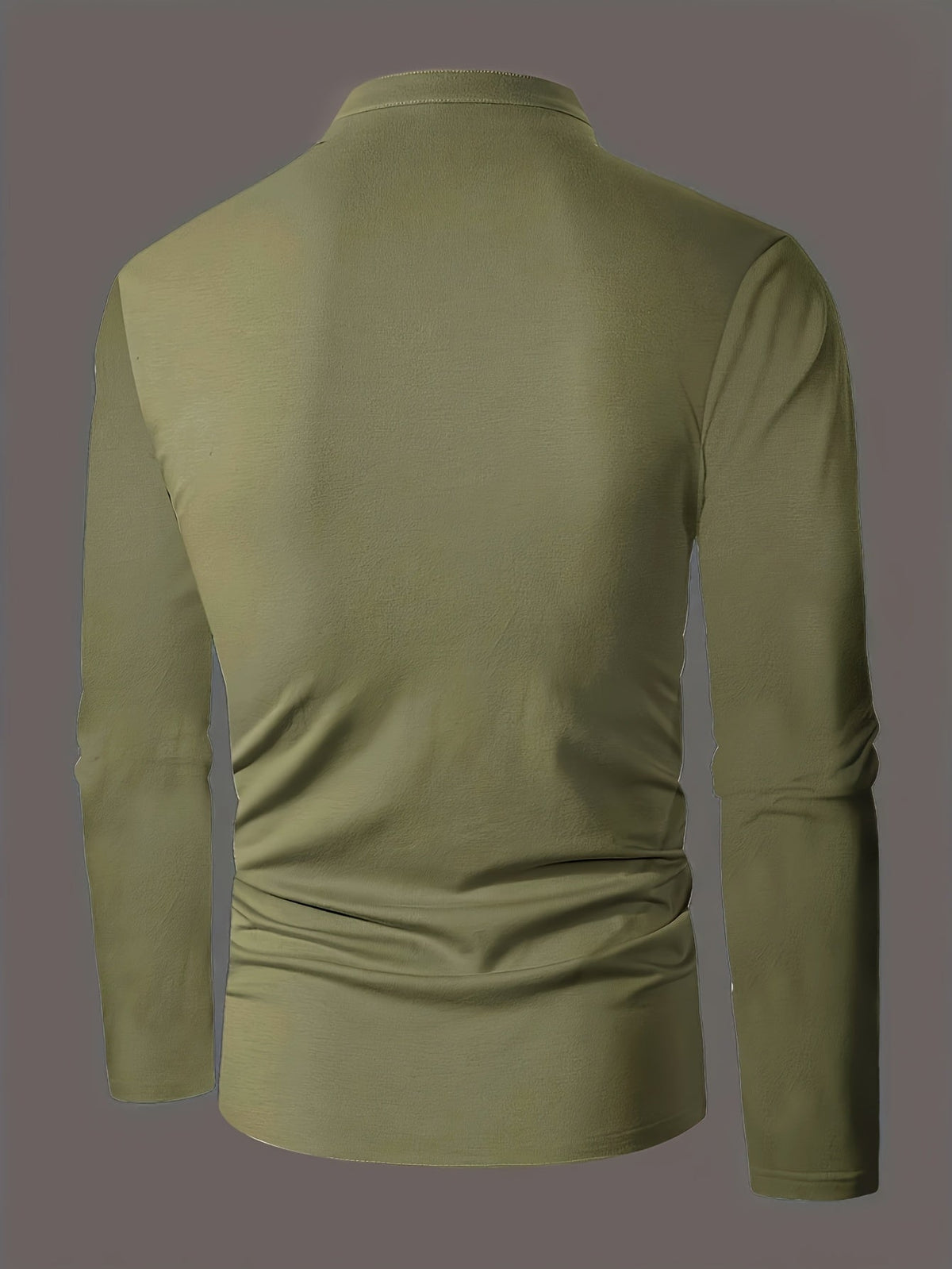 Men's Round-Neck Button-Placket Henley – view 7