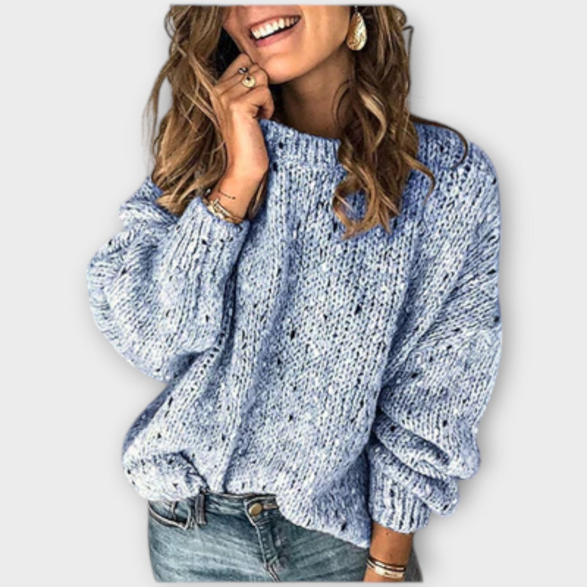 Women's sweater in blue