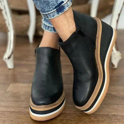 Jenna | Black Ankle Boots Women Waterproof Design 1