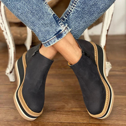 Jenna | Black Ankle Boots Women Waterproof Design 7