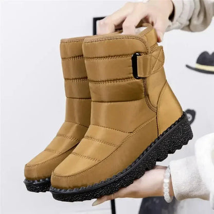 Khaki Chunky Lug-Sole Combat Boots with Cushioned Fit