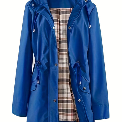 Joyce | Hooded Drawstring Rain Jacket 11