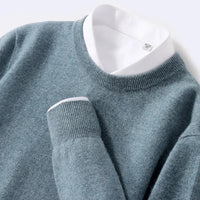 Blake | Unisex Thick Knit Merino Wool Cashmere Blend Fall Sweater